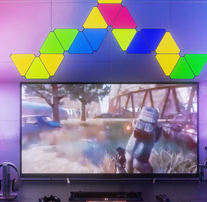Qualität Magisches Dreieck LED beleuchtet intelligente Dreieck-Farbänderndes Licht der RGB-Noten-Richtungs-DIY Fabrik